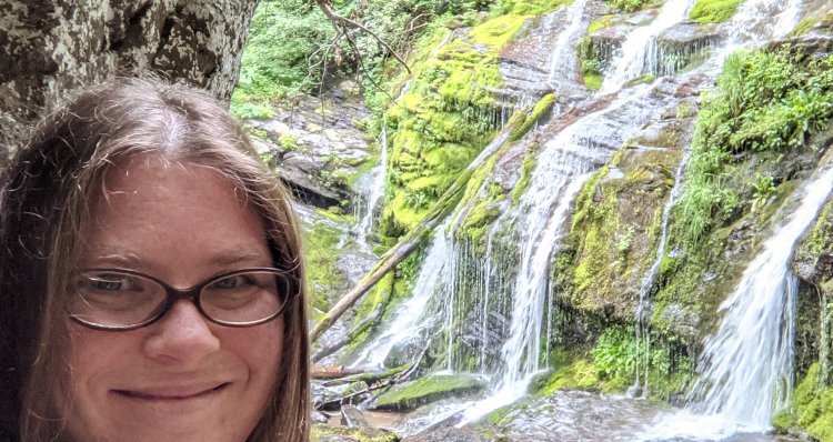 Meagen at Catawba Falls