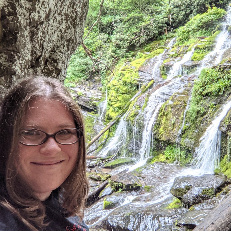 Meagen at Catawba Falls